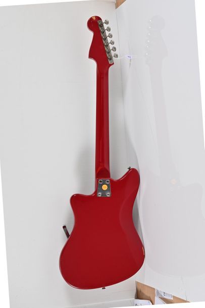 null Guitare EKO, Italie, années 1980, 2 micros, rouge