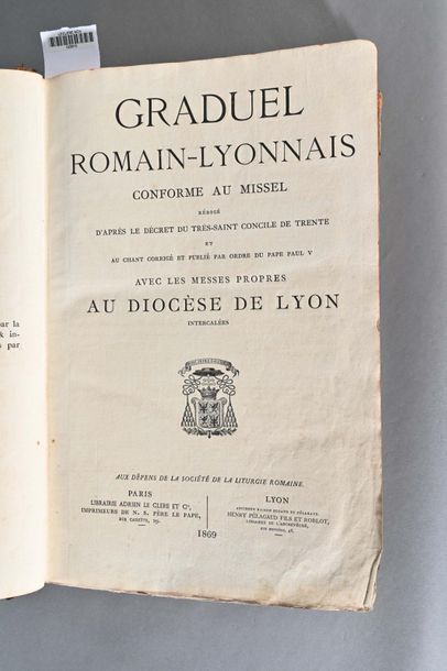 null GRADUEL Graduel Romain-Lyonnais conforme au missel rédigé d'après le décert...