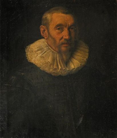 École Française du XVIIe siècle 
Portrait of Annibal de Tende Oil on canvas H. 61...