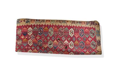 null KILIM - CAUCASE Morceaux de tapis en laine Fin du XIXe siècle-début du XXe siècle...