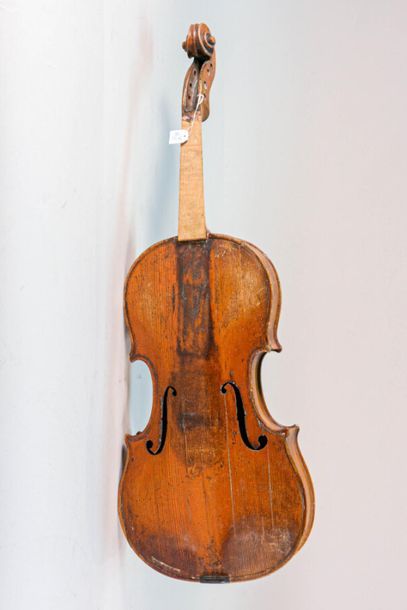 null Violon de la fin du XVIIIe siècle portant une étiquette de Ferdinand Gagliano...