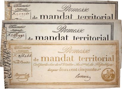 null Set of 3 promises.
25 francs creation of the 28th Ventose of the year IV ( 18
March...