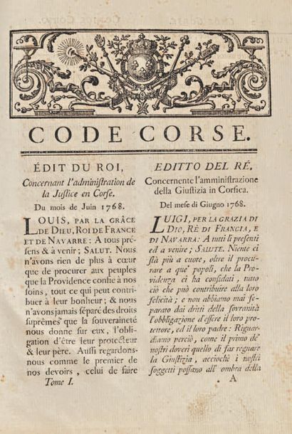 null *CODE CORSICA. The 16 volumes, very very rarely complete.
Corsican Code or Collection...