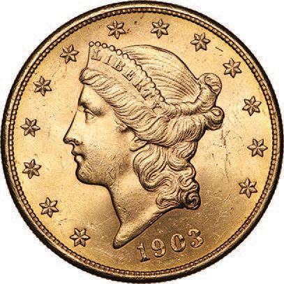 null 20 dollars gold 1903 Liberty type, 30,09 gr.
APC United States