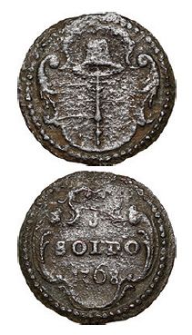 null 1 Soldo 1768 Corte, billon, 1,26 gr. G. 5
rare
APC Corsican
coins Pascal Paoli...