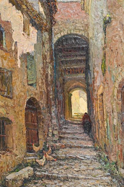 null Louis BONAMICI (1878-1966) The lane

Oil on canvas signed lower right 

H. 85...