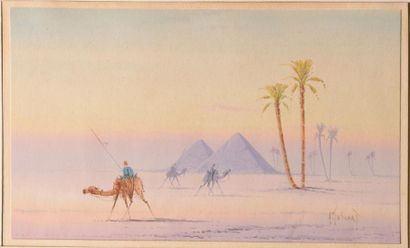 null [Orientalisme - Egypte] Alfred TALVERT dit aussi Otto TILCHE (Ca 1821 1894)
Chameliers...