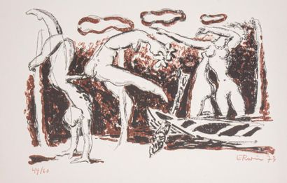 null Erwin DE VRIES (1929-2018)
Danseuses, 1973
Lithographie, signée et datée en...