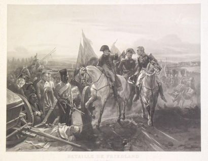 null [Napoléon Empire] D'après Horace VERNET (1789 1863)
Friedland. 
Grande aquatinte...