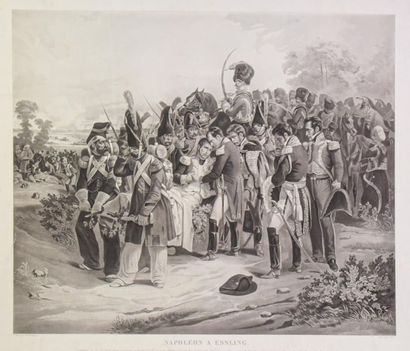 null [Napoléon Empire] D'après Hyppolite BELLANGÉ (1800 1866)
Napoléon à Essling....