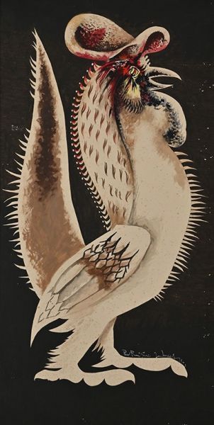 null Jean LURÇAT (1892-1966)

The cockerel 1951

Gouache pasted on panel signed,...