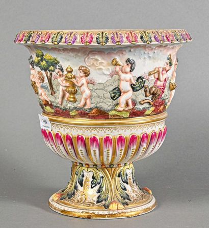 null NAPLES

Medici Vase on polychrome porcelain pedestal with decoration of vases...