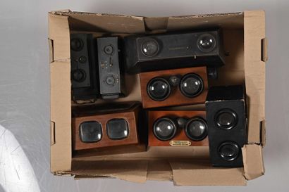 null Set includes: 3 metallic stereoscopic cameras : (VeraScope, Glyphoscope Richard,...