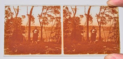 null Monumental set of more than 1300 positive and negative stereoscopic plates,
c....