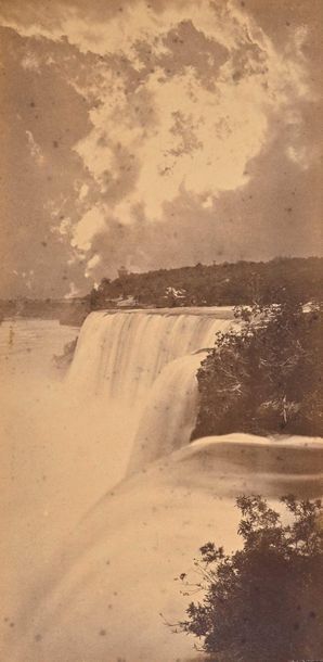 null GEO. BARKER 11 Main street, Niagara Falls, N.Y.C. 1875 Tirage albuminé monté...