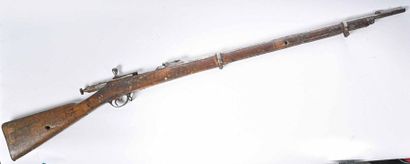 RUSSIE Fusil Berdan 1878 

Monture en bois à fut long 

Canon et toutes parties métalliques...