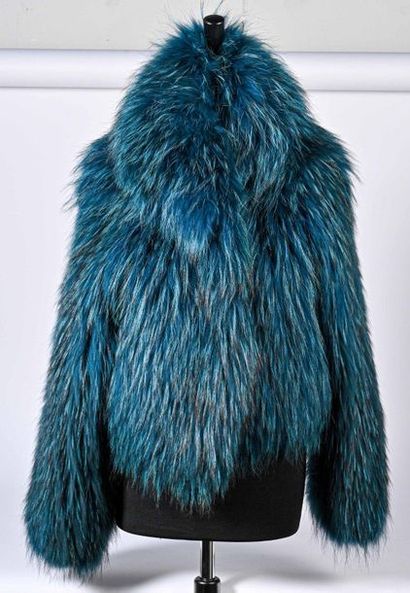 Sonia RYKIEL Blue fur coat