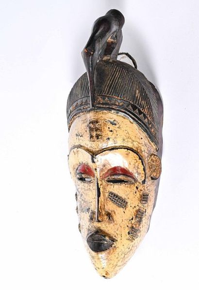Masque de style Gouro H. 44 cm - L. 18 cm
