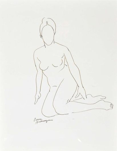 Pierre AMBROGIANI (1907-1985) Nude sitting
Framed drawing
H. 65 cm W. 48 cm