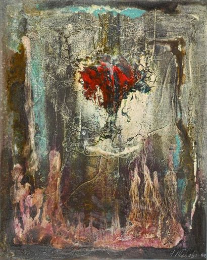 Henrijs KLEBAHS (1928-1998) Untitled composition
Oil on isorel
Untitled
Signed and...