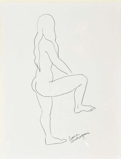Pierre AMBROGIANI (1907-1985) Standing nude
Framed drawing
H. 65 cm W. 48 cm