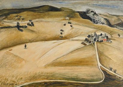 null Marcel SAINT-JEAN (1914-1994)
Paysage vallonné, 1937
Huile sur toile, signée...