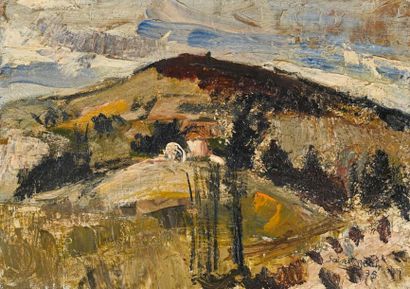 null Marcel SAINT-JEAN (1914-1994)
Paysage hivernal, 1935
Huile sur toile, signée...