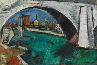 null Marcel SAINT-JEAN (1914-1994)
Le pont, 1941
Huile sur toile, signée en bas à...