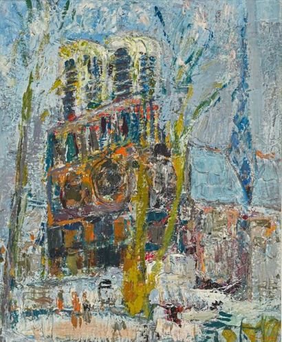 null Marcel SAINT-JEAN (1914-1994)
La Cathédrale (Notre-Dame, Paris), 1981
Huile...