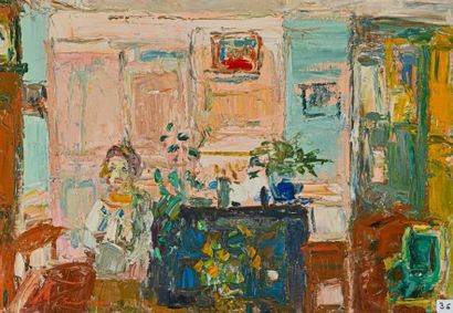 null Marcel SAINT-JEAN (1914-1994)
Femme dans un intérieur
Huile sur toile, signée...