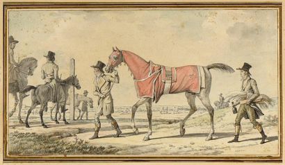 null Carle VERNET (1758-1836)
Scène de course de chevaux
Aquarelle, plume, encre...