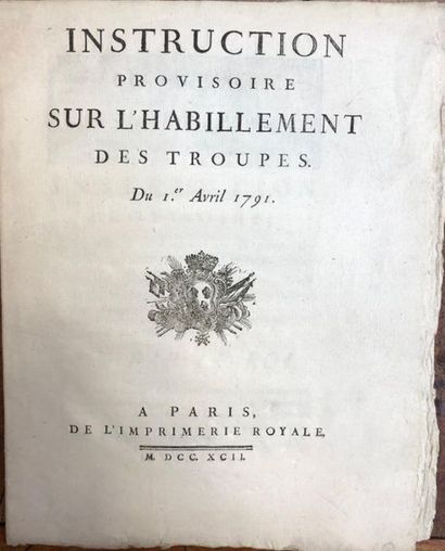 null [MILITARY AND CIVILIAN UNIFORMS]

Meeting of six by-laws and model letters,...