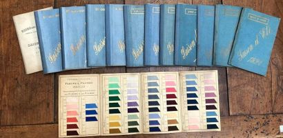null Ensemble de treize nuanciers de couleurs, Claude Frères principalement, 1904-1924,

petits...
