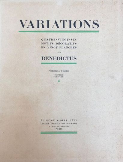 null BENEDICTUS, (Edouard),

Variations, Quatre-vingt-six motifs décoratifs, Albert....