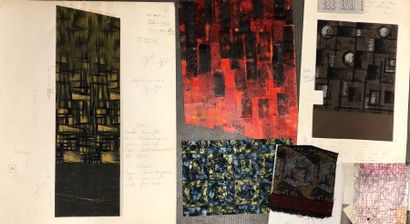 null Set of models for ties, circa 1960,

gouache and ink mainly on paper; geometric...