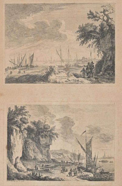 null Franz Edmund WEIROTTER (1733-1771) 
Paysages
Eaux-fortes. Suite de six épreuves...