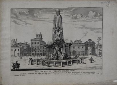 null Giovanni Battista FALDA (1648 - 1678) 
Vues d'églises romaines
Eaux-fortes....