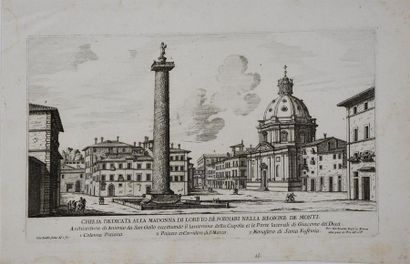null Giovanni Battista FALDA (1648 - 1678) 
Vues d'églises romaines
Eaux-fortes....