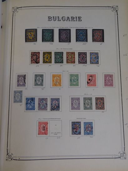 null Bulgaria. Beginning of stamp collection, from the origins to 1960, in an album...