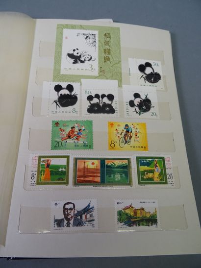 null Small album of China mint stamps ** between 1984 and 1987, including Blocks...