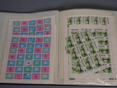 null South Korea. Set of mint stamps and souvenir sheets **, years 1965-1972 (multiples...