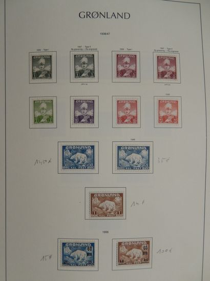 null Greenland. Collection of mint stamps from 1938 to 2010 (including series 19/27)...