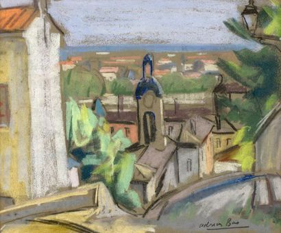 Adrien BAS (1884-1925) Lyon, perspective...