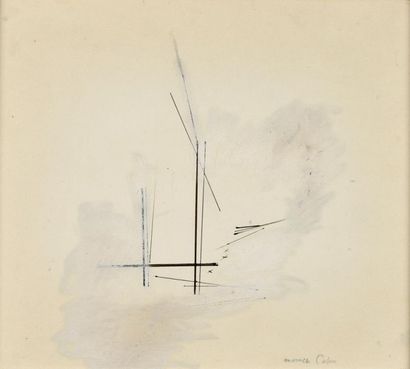 null Marcelle CAHN (1895-1981)
Composition
Technique mixte sur papier, signée en...