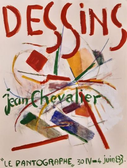 Jean CHEVALIER (1913-2002) Réunion de 3 gouaches...