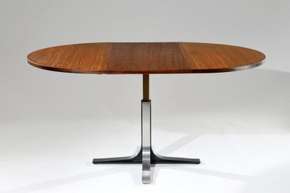 null Osvaldo BORSANI (1911-1985) - Edition TECNO
Table modulable à plateau circulaire...