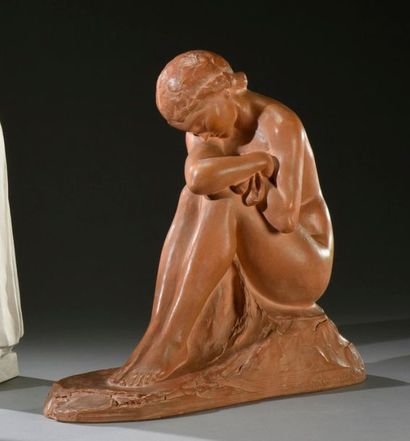 null Amedeo GENNARELLI (1881-1943)
Mélancolie
Sculpture.
Épreuve en terre cuite d'édition...