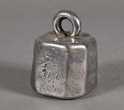 null Punched Roman scale weight, marked PG LR and bearing the dates 1774, 1776, 1777,...