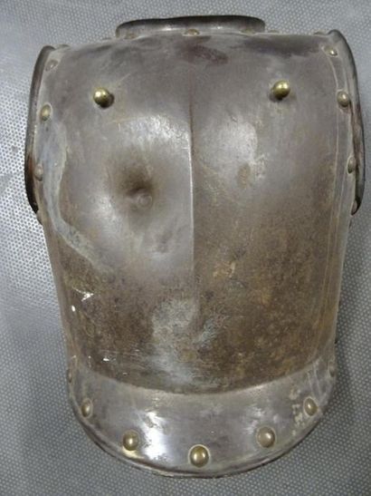 null PRUSSE
Plastron de cuirasse de cuirassier
En acier, à 36 rivets laiton, trace...