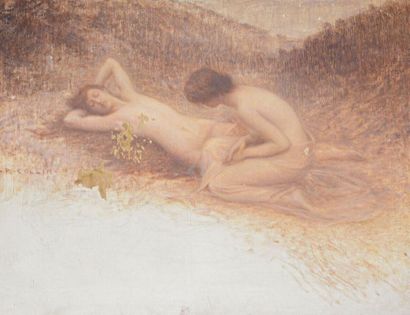 null Raphaël COLLIN (1850-1916)
La Nuit
Huile sur toile, signée en bas à gauche
H....